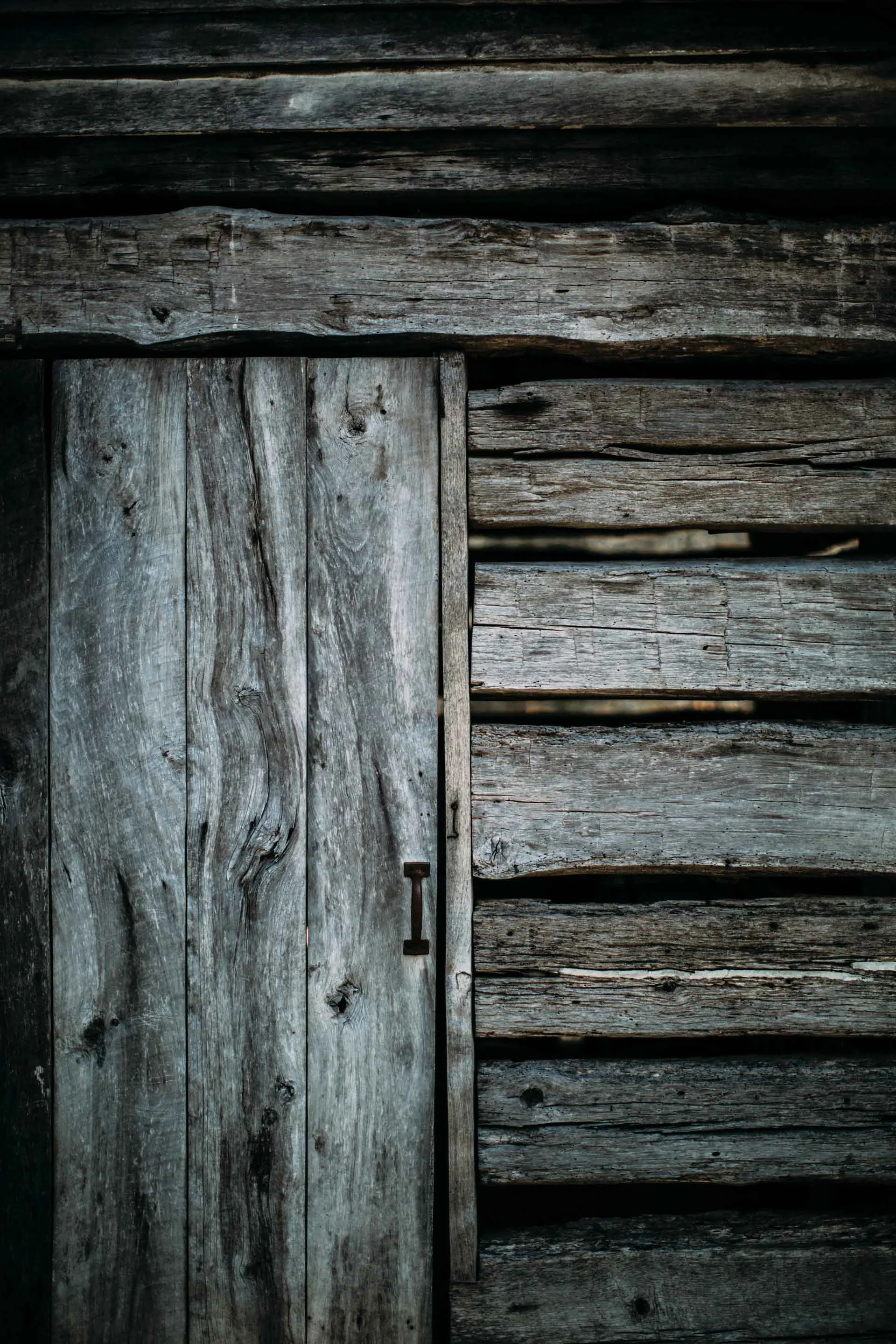 Rustic wood door